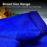 Solid Fleece Dog Jacket Hoodie — S to 9XL